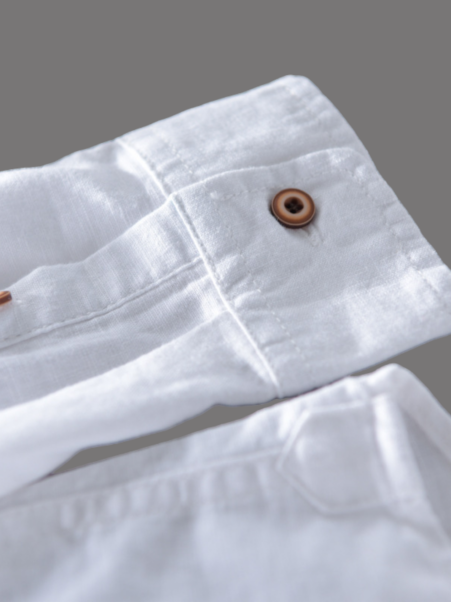 #A Men Cotton Long Sleeve White Casual Shirt