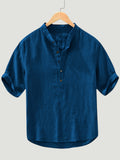 Men’s Dark Teal Cotton Kurta Shirt | Casual Wear
