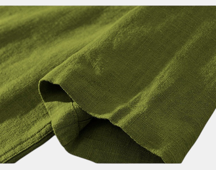 Men’s Olive Green Cotton Kurta Shirt | Casual Wear