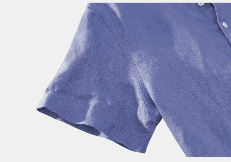 Men’s Denim Blue Cotton Kurta Shirt | Casual Wear