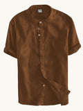 Men’s Coffee Brown Cotton Kurta Shirt | Casual Wear