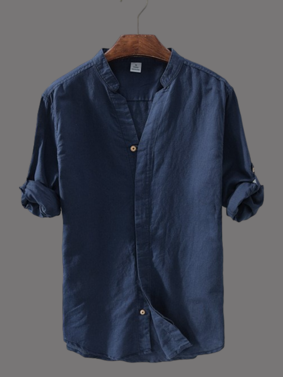 Navy Casual Long Sleeve Shirt 43870 main image 1