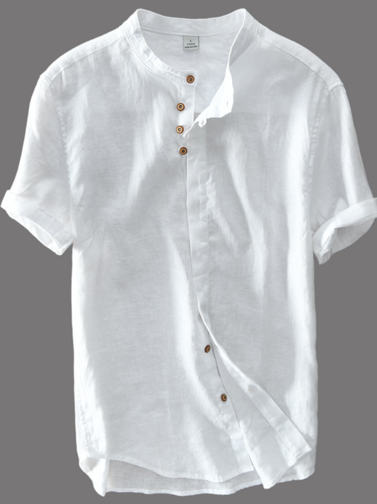 #A Short Sleeve white kurta Shirts for Men