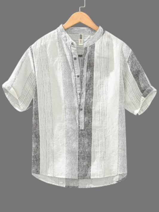 #Minimalist Style: Casual Striped Kurta for Men