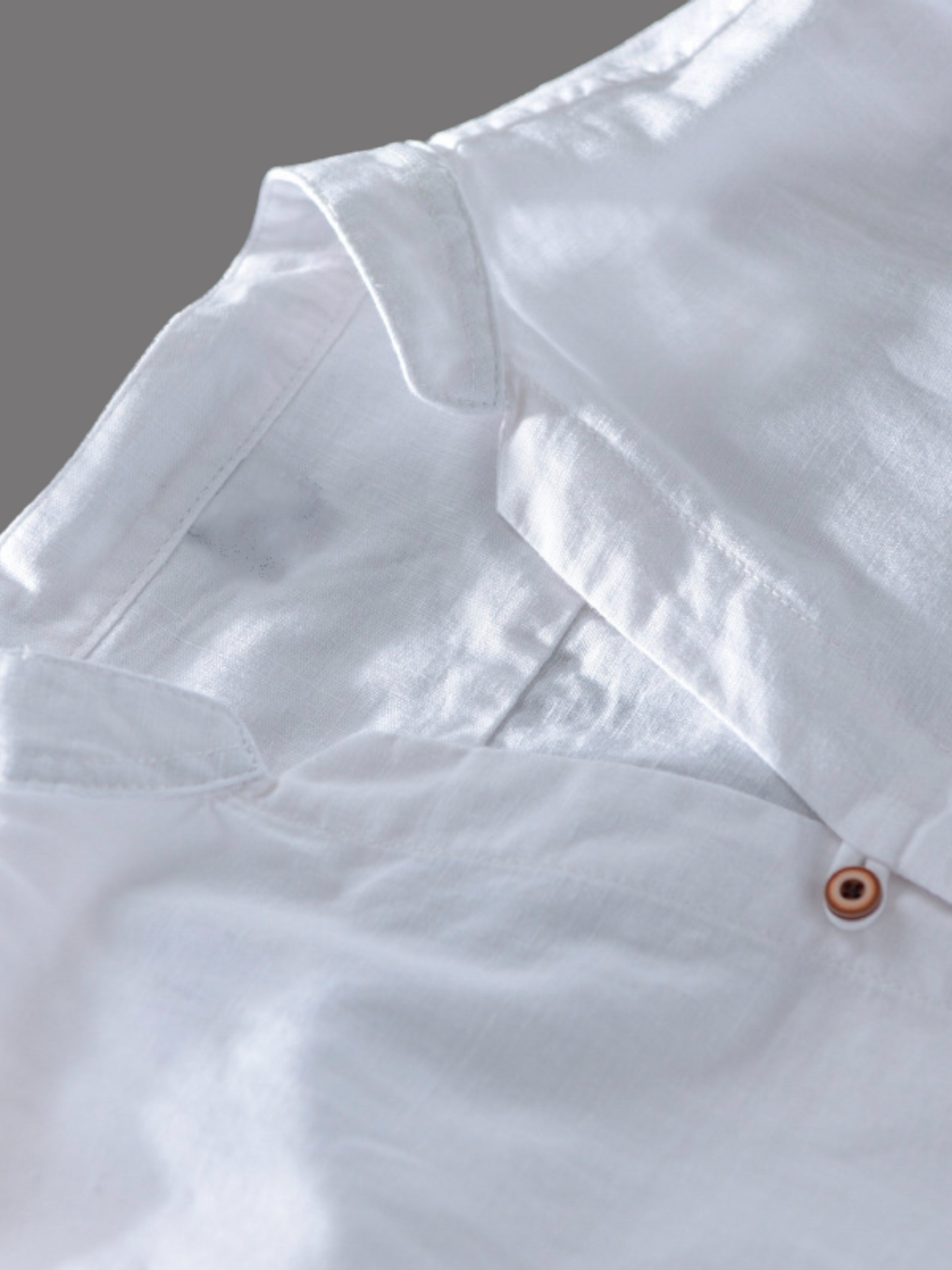 #A Men Cotton Long Sleeve White Casual Shirt